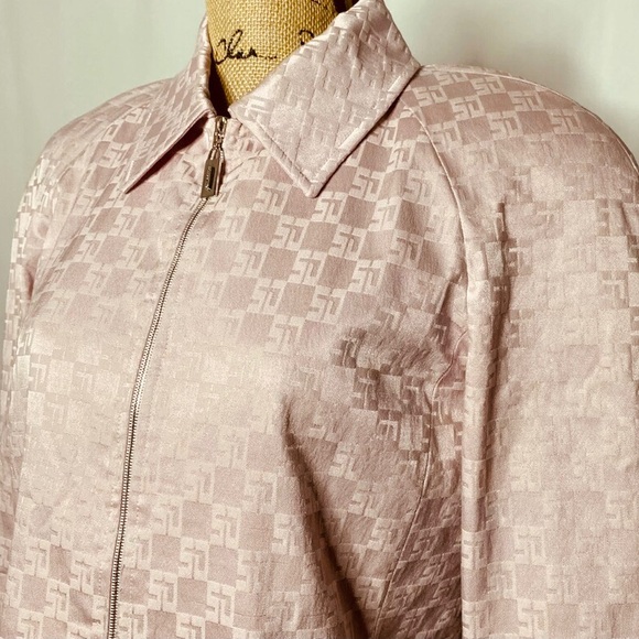 St. John Sport Monogram Jacket Pink Purple  Zip Up - Picture 3 of 8